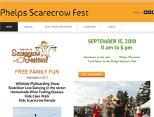 Tablet Screenshot of phelpsscarecrowfest.org